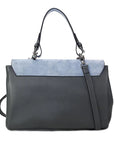 Simonetta Leather Handbag -Serenity / Charcoal