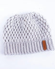 Winter Knitted Women's Ponytail Hats