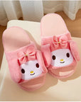 Sanrio Slippers with Moving Ears – Kuromi & Cinnamoroll, Anti-Slip