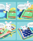 Beiens 3D Soft Cloth Baby Books: Animal and Vehicle Themes, Montessori Educational Toys for Toddler Development