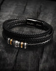 Braided Leather Bracelet Jewelry Gift