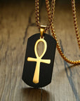 Removable Ankh Cross Necklace