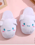 Sanrio Slippers with Moving Ears – Kuromi & Cinnamoroll, Anti-Slip