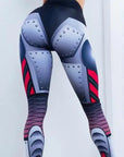 PureGem Cyberwomen Print Push-Up Fitness Leggings