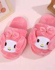 Sanrio Slippers with Moving Ears – Kuromi & Cinnamoroll, Anti-Slip