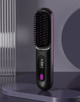 2-in-1 Wireless Hair Straightener & Curler Brush