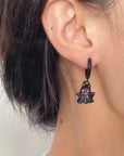 Ghostly Skull Earrings: Halloween Fashion