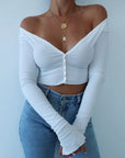 New Sexy V Neck Crop Top