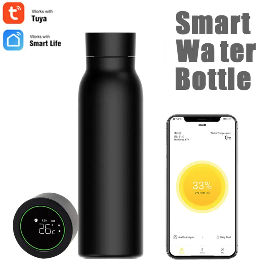 Smart Bluetooth Water Cup 600ML with Temperature Display and Tuya APP Compatibility