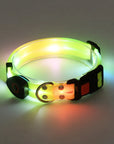 Rechargeable LED Pet Collar with Nylon Leash