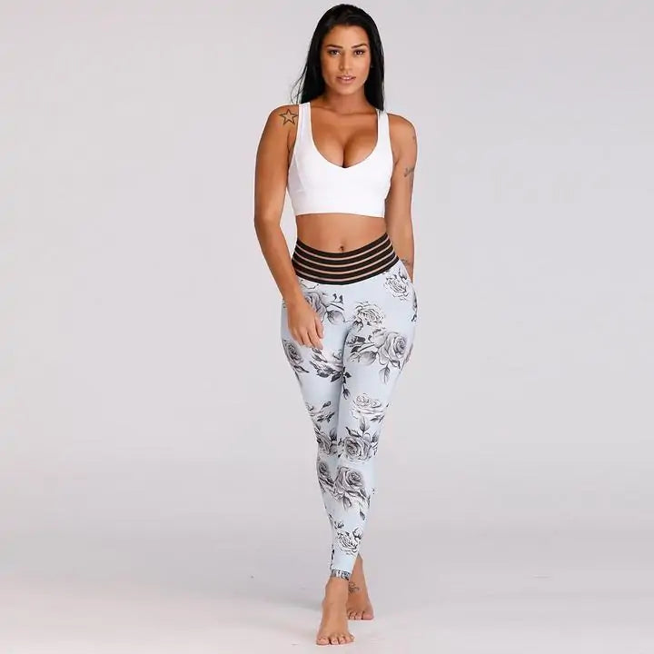 Floral Pocket Push Up Leggings