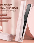 Cordless USB Hair Straightener Mini Ceramics Hair Curler