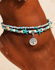 Sea Shell Beads Multilayer Anklets