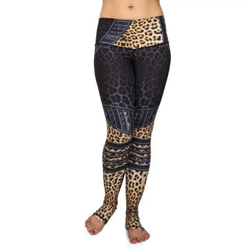 High Waist Killmonger 3D Print Fitness Leggings