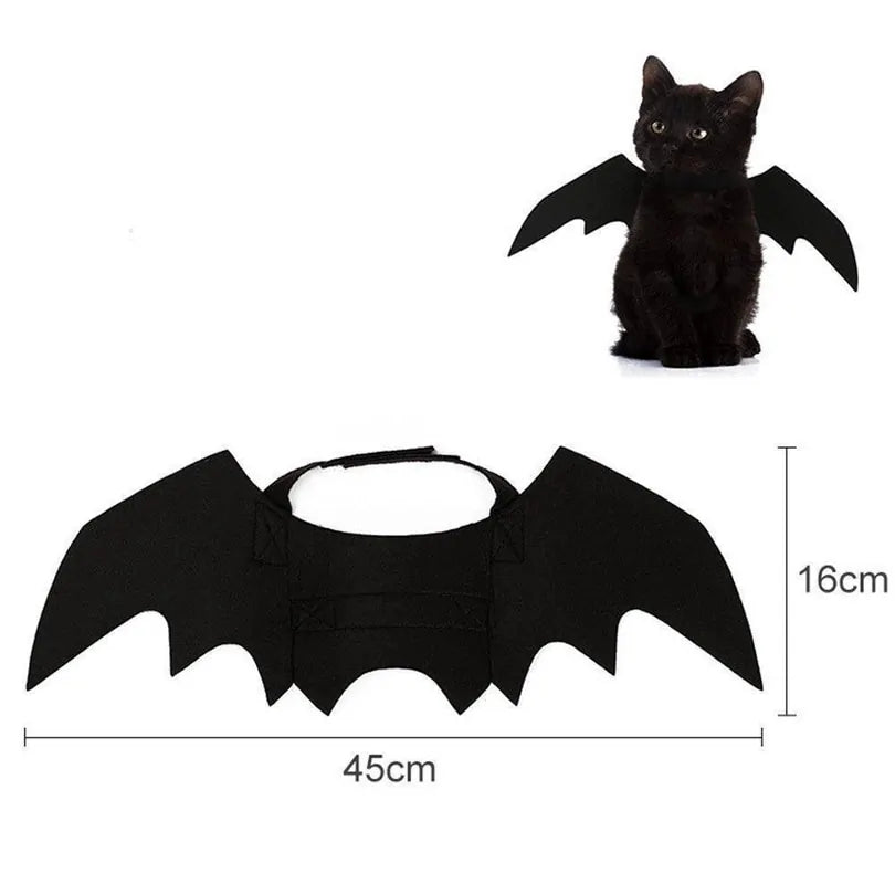 Halloween Small Pet Cat Bat Wings