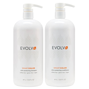 SmartColor Color Protecting Shampoo & Conditioner Liter Duo - By EVOLVh