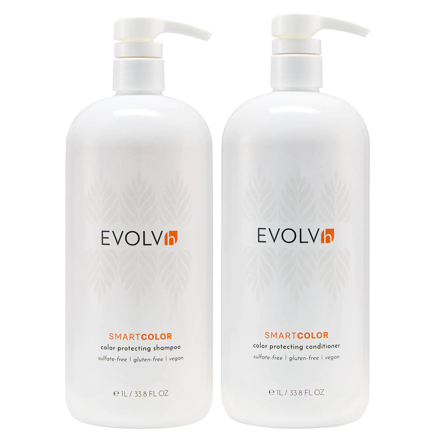 SmartColor Color Protecting Shampoo & Conditioner Liter Duo - By EVOLVh