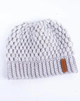 Winter Knitted Women's Ponytail Hats