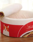 Instant Noodle Warm Dog Cat Nest Beds Cushion