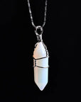 Natural Amethyst Crystal Point Pendant: DIY Jewelry Gift