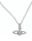 Y2K Jewelry Chain Vintage Crystal Zircon Planet Saturn Necklace