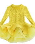 Kids Winter Knitted Chiffon