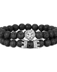 Lion Head Bracelet and Crown Bracelet set!