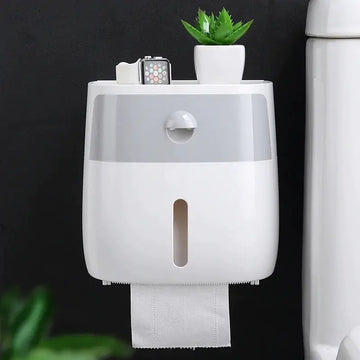 Multipurpose Wall Mounted Toilet Paper Dispenser