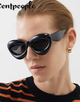 Cat Eye Sunglasses Sexy Lip-Shaped