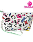 Makeup Bag Rocking In White