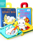 Beiens 3D Soft Cloth Baby Books: Animal and Vehicle Themes, Montessori Educational Toys for Toddler Development