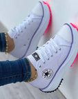 Women's Canvas Lace up Sneakers