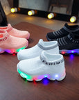 LED Luminous Mesh Sneakers for Kids