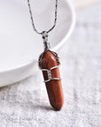 Natural Amethyst Crystal Point Pendant: DIY Jewelry Gift