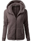 OLGITUM Women's Hooded Fleece Jacket - Winter/Autumn 2020