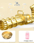 Large Gatling Bubble Gun Kids Toys