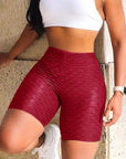 Textured Push Up Fitness Shorts