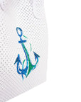 AnemosS Anchor Patterned Beach Bag