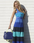 Elisa Leather Handbag -Sapphire