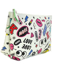 Makeup Bag Rocking In White