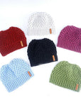 Winter Knitted Women's Ponytail Hats