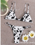 New Cow Print Swimsuit Women