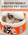 Instant Noodle Warm Dog Cat Nest Beds Cushion