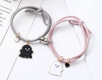 Ghost Emoji Couple Bracelet