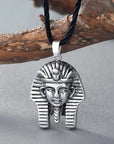 Antique Silver Black Necklace Egypt Jewelry