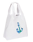 AnemosS Anchor Patterned Beach Bag