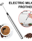 Electric Milk Frother Handheld Mini Foamer Coffee Maker Kitchen Blender Coffee Cappuccino Creamer Whisk Foam Mix Whisk Tools