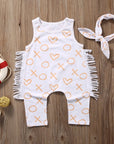 Newborn Baby Girl Sleeveless Clothes