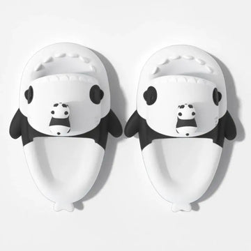 Fashion Panda Print Shark Slippers Summer