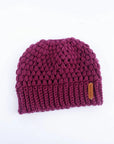 Winter Knitted Women's Ponytail Hats